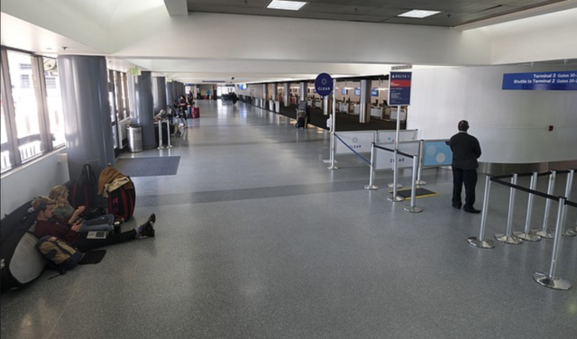 LAX nearly empty in July