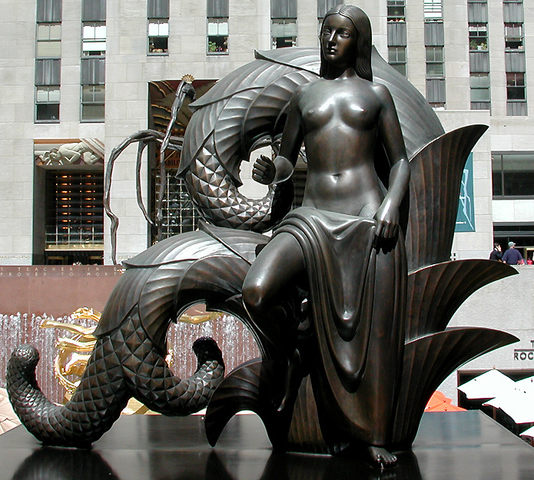 "La Doncella" (Plaza del Rockefeller Center.) Paul Manship.
