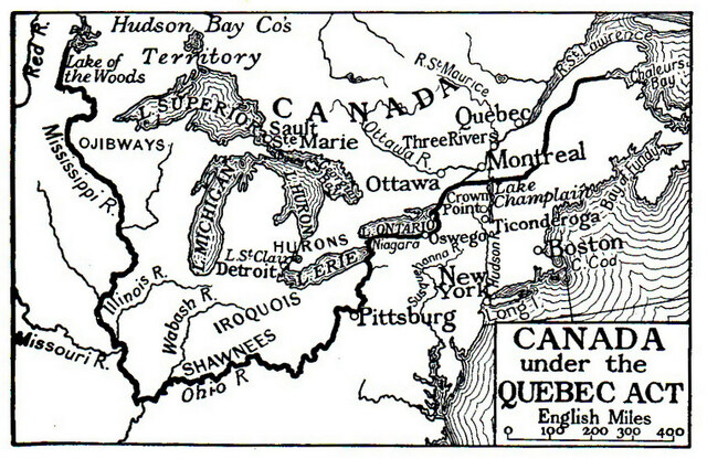 Quebec Act, Canadá.