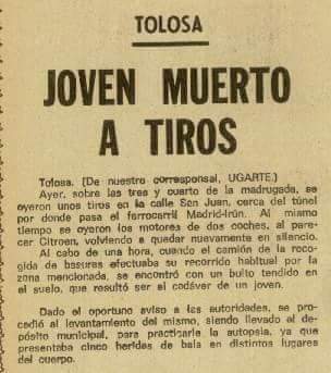 Comando Autónomo Txikiak gazte bat hiltzen dute