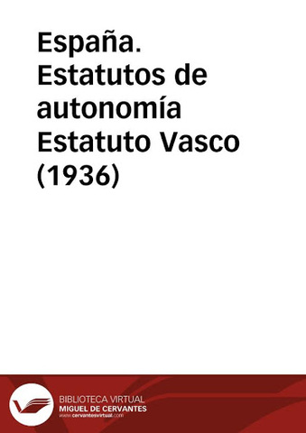Estatut autonomia País Basc (1936)