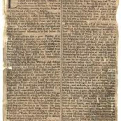 Timeline: Primer periodico 1704