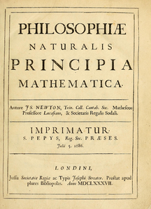Newton anuncia els seus principis matemàtics