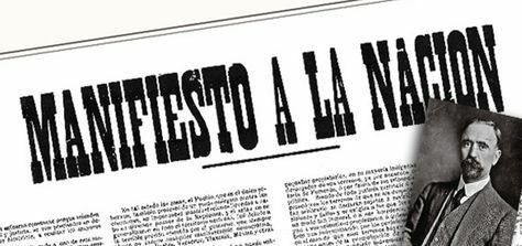 Manifiesto de Francisco I. Madero al pueblo de los Estados Unidos desde San Antonio, Texas