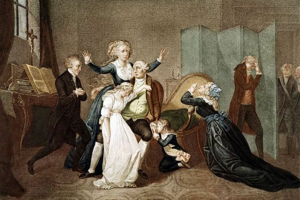 Famille royale incercérée à la prison parisienne du Temple