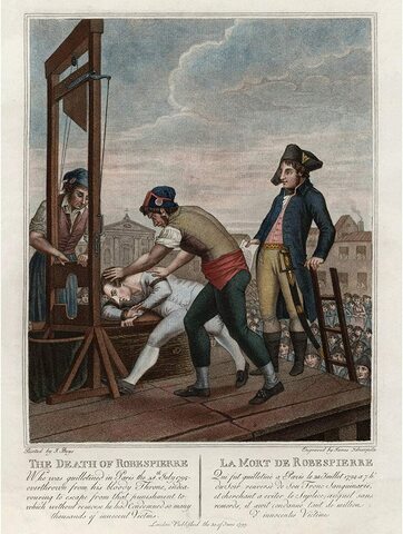 Arrestation de Robespierre et ses proches, par députés modérés