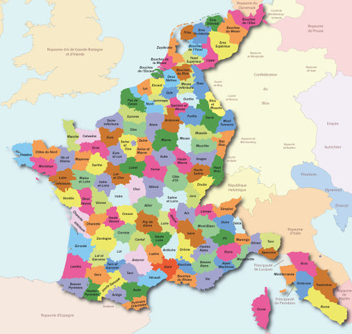 France de 130 départements