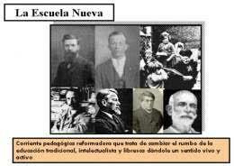 SURGIMIENTO DE LA ESCUELA NUEVA Y ACTIVA