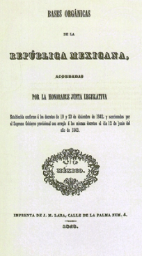 Una Asamblea de Notables sustituye al Congreso Constituyente y elabora las “Bases orgánicas”