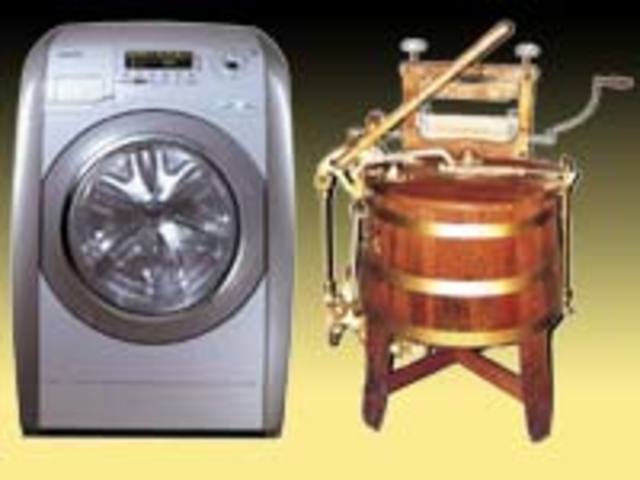 La primera lavadora en Europa