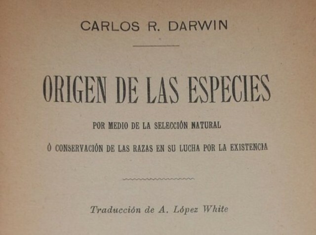 Traducción al castellano de "El origen de la especies"