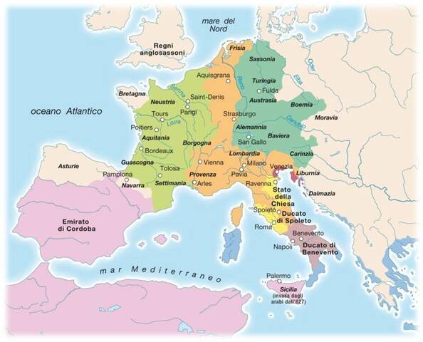 L'impero viene diviso.