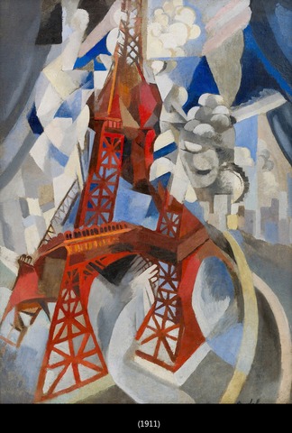 La Torre Eiffel roja, Robert Delaunay, 1909-1910