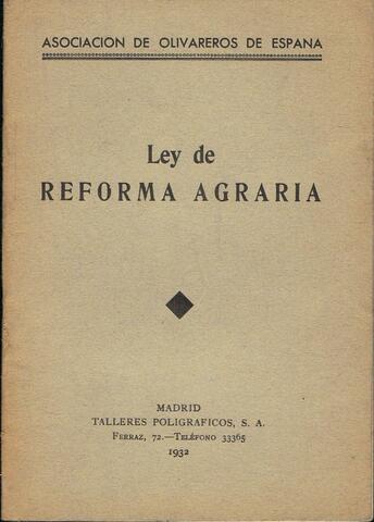 Ley de Reforma Agraria