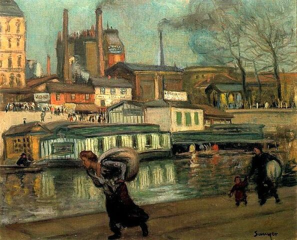 "La blanchisseuse" (Joaquim Sunyer)