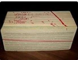 Punch card system invented