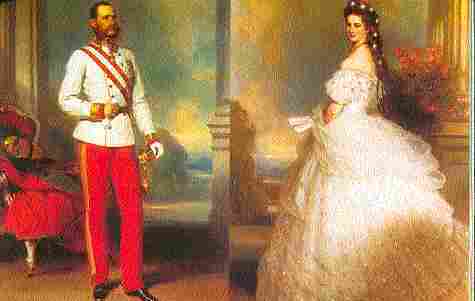 El emperador Francisco Jose se casa con Sissi emperatriz