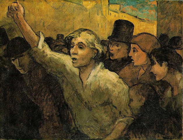 “La Huelga” “La Revuelta” o “La Revolución”- Honoré Daumier