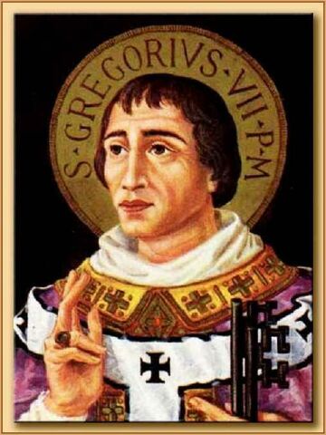 Gregorio VII rivendica la sua superiorità del papato sull'impero.