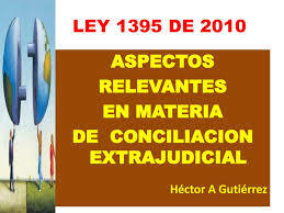 La conciliación ley 1395 de 2010