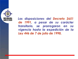 Decreto 2651 de 1991