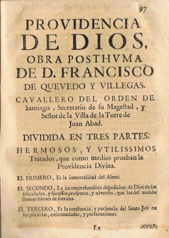 Publicación: Providencia De Dios