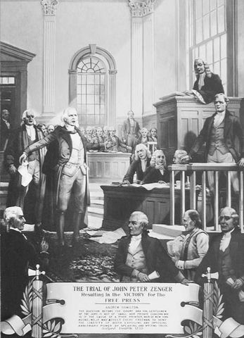 Zenger free press trial