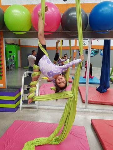I began to practice different artistic disciplines, such as dance and aerial dance