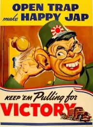 Poster of anti Japanese rhetoric during WW2