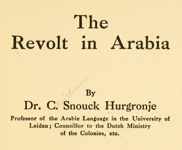 Inicio de la revuelta árabe