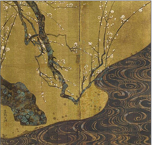 Ciruelos blancos en primavera