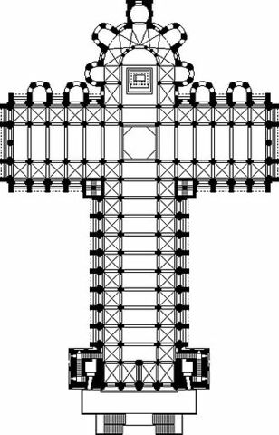 Planta de Cruz Latina