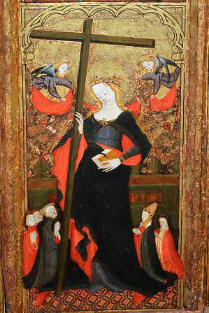 Pintura sobre tabla / (Retablo de la Santa Cruz Iglesia de San Miguel arcángel, Estella)