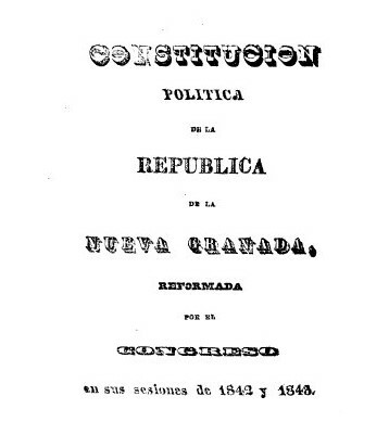 Constitución política de la república de la Nueva Granada