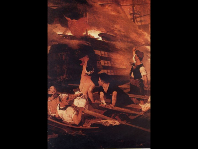 Ο Κ. Κανάρης πυρπολεί τον τουρκικό στόλο στην Χίο