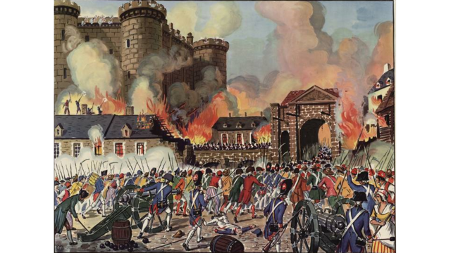 La prise de la Bastille.