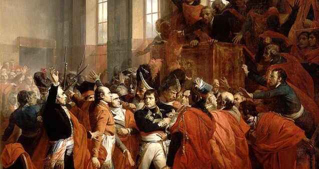 18 Brumaire, Napoléon Bonaparte s’empare du pouvoir.