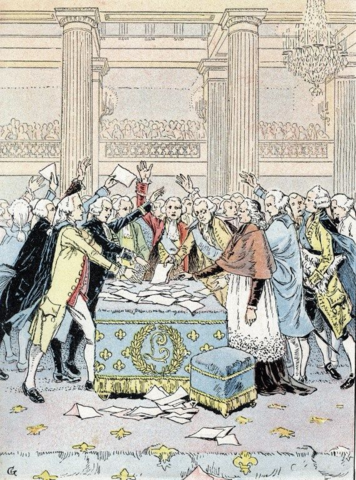 L'abolition des droits féodeux et des privilèges.