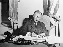 Franklin D. Roosevelt makes his 'New Deal' Speech