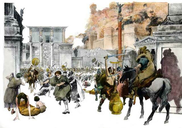 VISIGODOS SAQUEAN ROMA