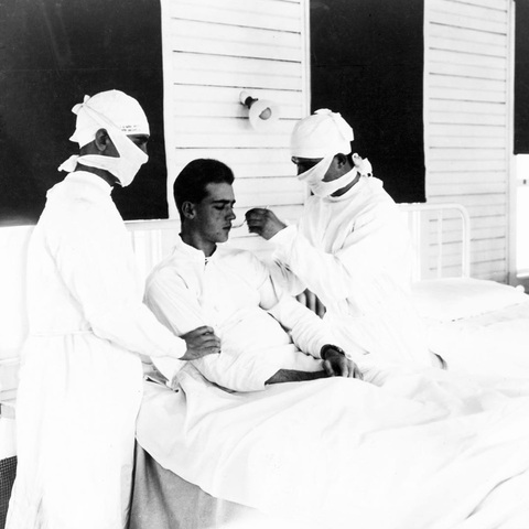 First reported case of influenza in America (Albert Gitchell)