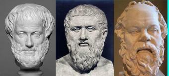 Aristóteles, Sócrates y platón