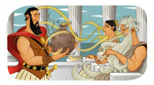 Ulises en la isla de Eolo.