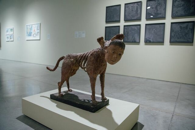 Guatemala: Escultura no convencional, El chucho, Pablo Sweezy