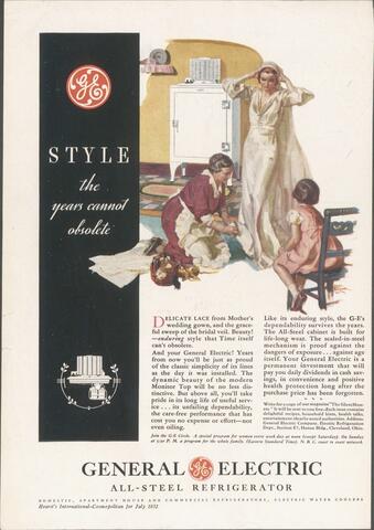 General Electric All-Steel Refrigerator