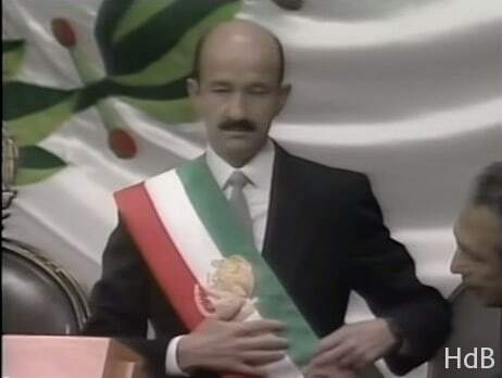 El PRI proclama la victoria de su candidato Carlos Salinas