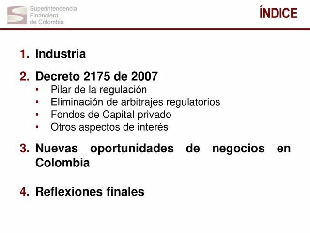 Decreto 2175 de 2007.