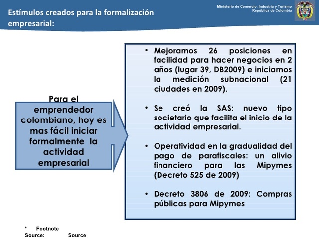 Decreto 525 de 2009.