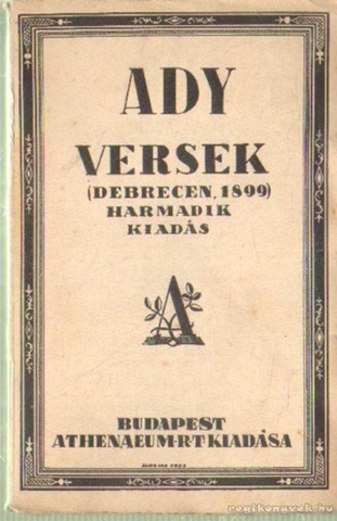 Első verseskötet: VERSEK (Debrecen)