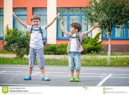 Marcos eta Markel eskolara joan ziren